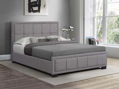 Small Double Bed Grey