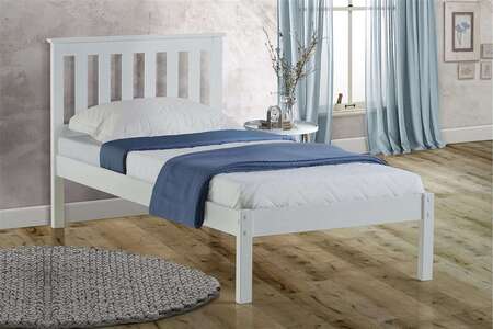 BOSTON / DENB3WHTV2 Single Bed White