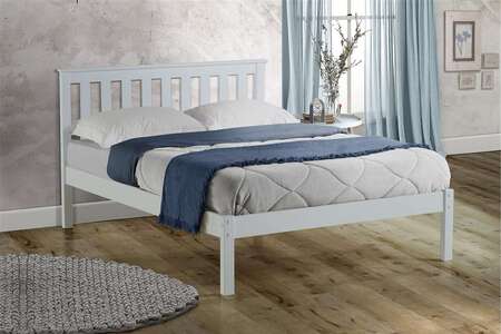 DENB46WHTV2 Double Bed White