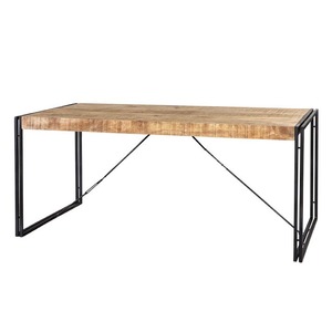 Metal & Wood Dining Table - Large