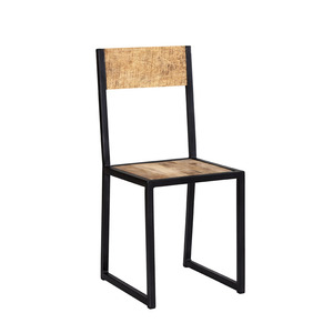 Metal&Wood Dining Chair