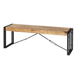 Metal & Wood Bench