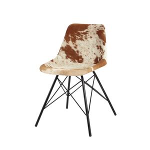 Cowhide Dining Chair Matching Light Gold Range