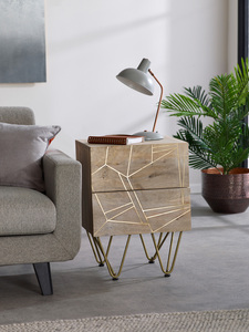 2 Drawer Side Table