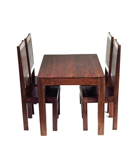 4 Ft Dining Set With Wooden Chairs