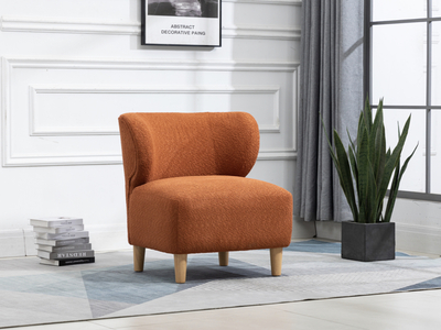 15309 Accent Chair Oak Legs Rust