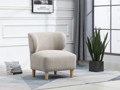 15306 Accent Chair Oak Legs Grey