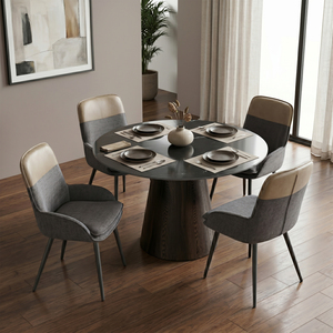 16983 Round Dining Table Black Top