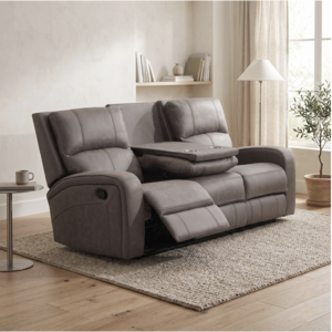 3 Seater with Console Taupe