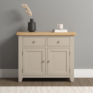 400-405-061WINDSOR 2 DOOR 2 DRAWER SIDEBOARD - PUTTY/OAK