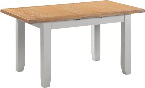 400-403-076 WINDSOR EXTENDING DINING TABLE - PEBBLE GREY/OAK