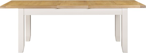 400-403-083 WINDSOR LARGE EXTENDING DINING TABLE - IVORY/OAK