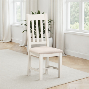400-402-164 WINDSOR SLATTED CHAIR (BOX OF 2) - IVORY/OAT FABRIC