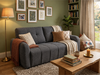 2.5 Seater Sofa Bed - Grey