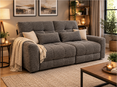 2.5 Seater Electric Sofa Bed - Grey