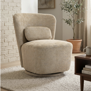 Swivel Chair - Oatmeal