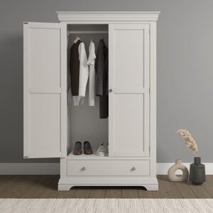 100-101-233 2 Door Wardrobe - Ivory