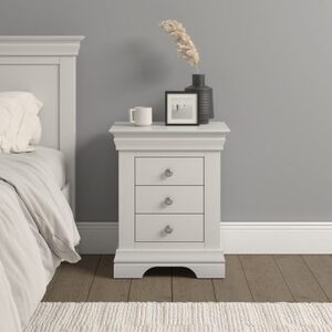 100-103-120 3 Drawer Bedside - Ivory