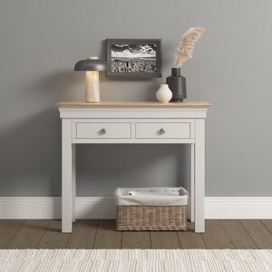 300-304-037 Console Table - Ivory/Oak