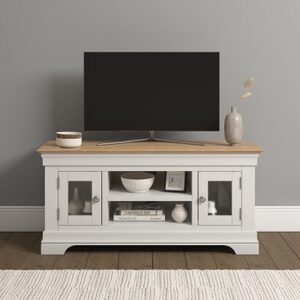 300-305-064 Small Tv Stand - Ivory/Oak
