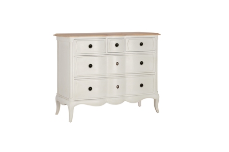 AME5DCWHT 5 Drawer Small Chest - White
