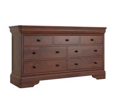 AP/3041D Wide 4+3 Drawer Chest - Brown