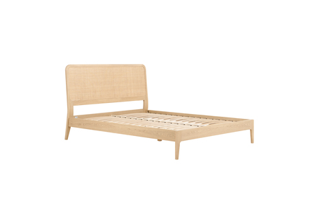 CAEB46OAK Double Bed - Brown