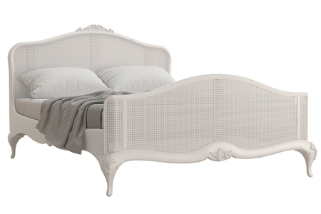 ET/1370G Rattan Super King Bed - Grey