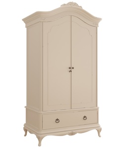 SD/1598W Double Wardrobe - Ivory