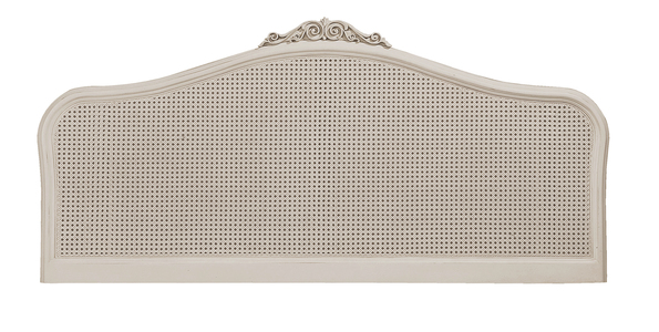 SD/1372W Rattan Super King Headboard - Ivory