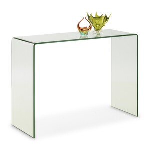 AMA003 Bent Glass Console Table