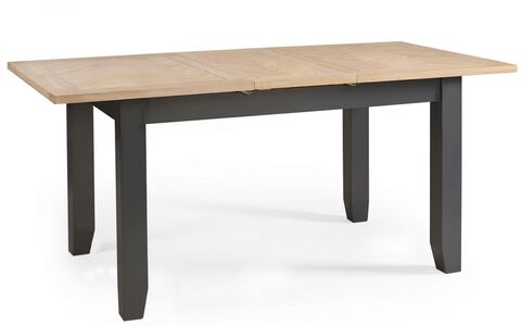 BOR101 Extending Dining Table Dark Grey