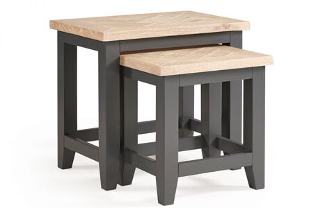 BOR106 Nest Of Tables Dark Grey