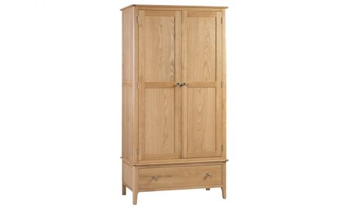 COT104 2 Door 1 Drawer Wardrobe