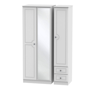 Tall Triple Mirror + Drawer Robe