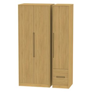 Tall Triple Plain + Drawer Robe