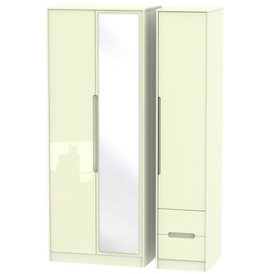 Tall Triple Mirror + Drawer Robe