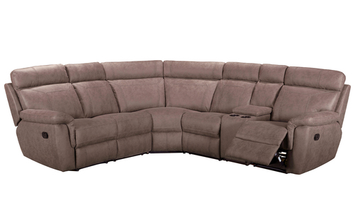 Bax-309-BR Armless Corner Group Armless Static 1 Seater - Brown