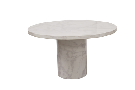 Crr-131-WH Dining Table Round - Bone White 1300