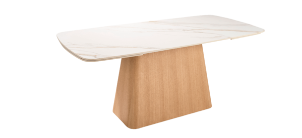 Eve-180-SA Extending Dining Table Rectangle -1800/2600 - Sand