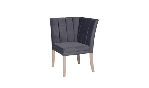 Vnt-111-GY-BCH-C Corner Section of Bench 680 - Dark Grey