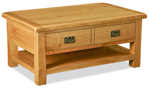 2127KD Large Coffee Table + Drawer And Shelf KD