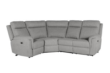 Bow-359-GY Corner Group Electric Recliner - Grey