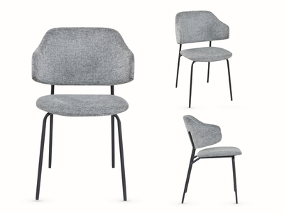 14653 Dining Chair - Light Grey KD
