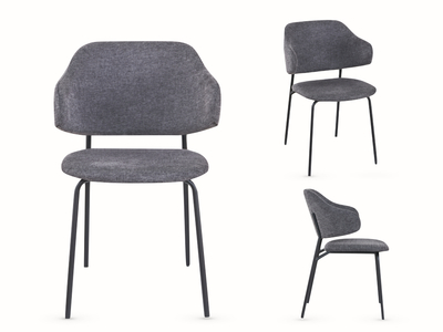 14652 Dining Chair - Dark Grey KD