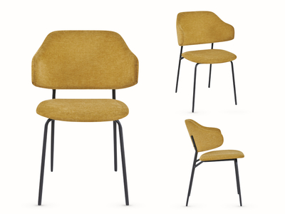 14654 Dining Chair - Mustard KD