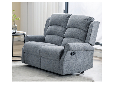 14958 Manual 2 Seater Recliner (Steel Blue)