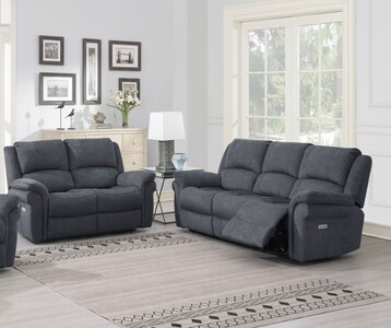 14713 3+2 Electric Suite Grey