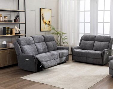 14547 3+2 Electric Suite Grey