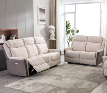 14549 3+2 Electric Suite Beige